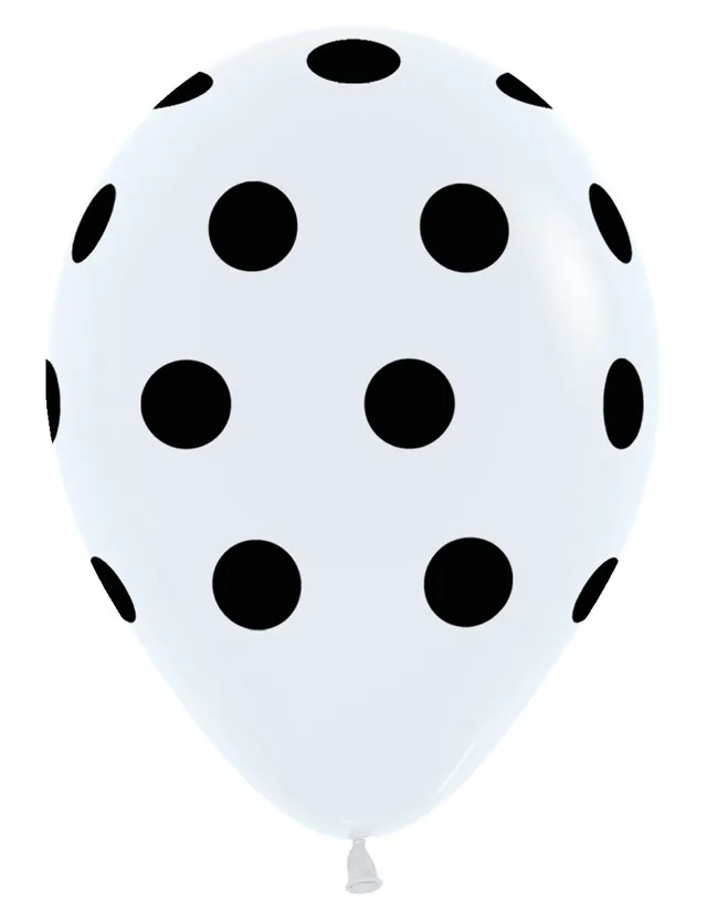 betallic-polka-dots-latexballon-schwarz-mit-punkten-50-st-ck image 1