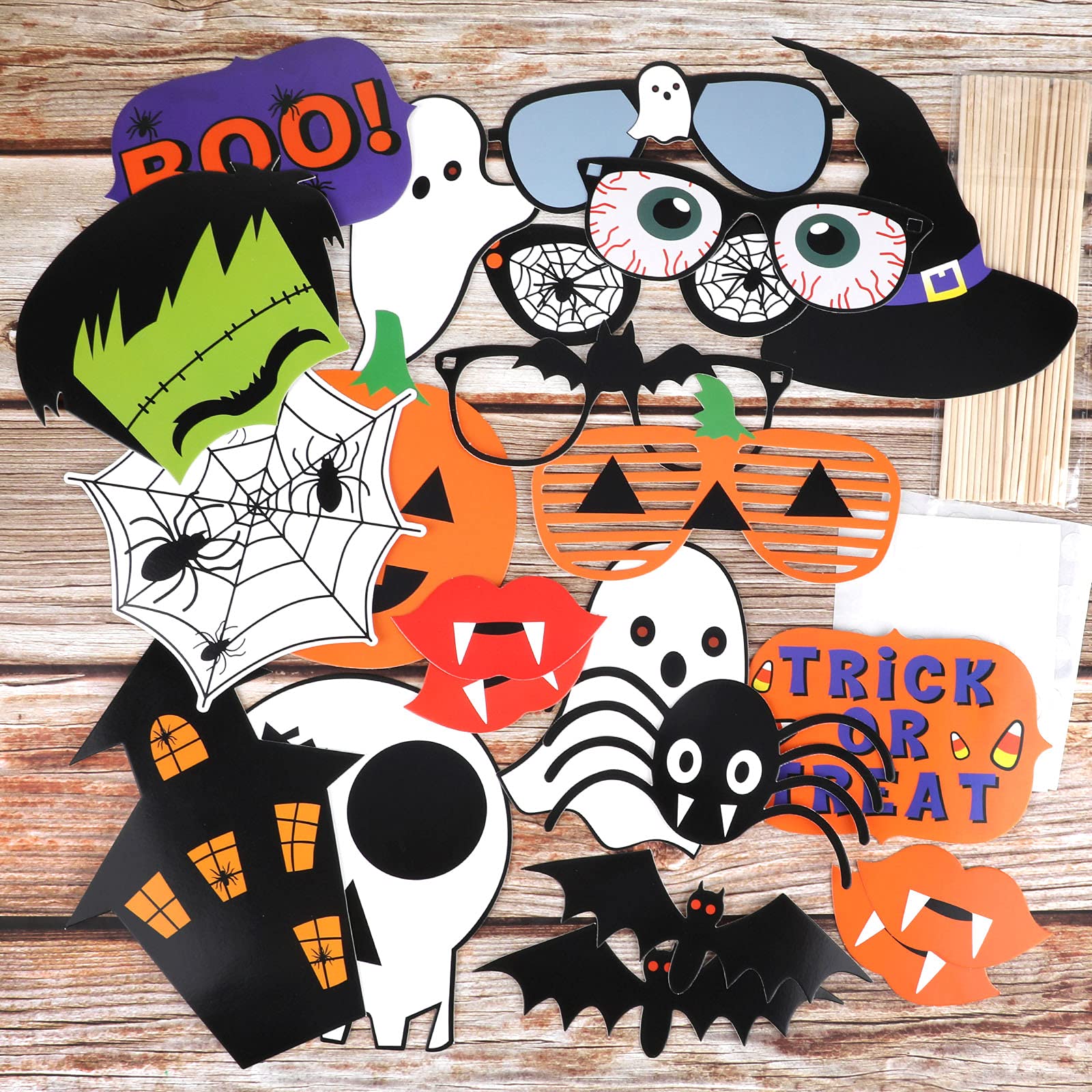 howaf-halloween-fotobox-selfie-rahmen-aufblasbar-props-22-tlg image 7