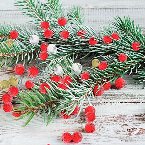 howaf-weihnachten-beeren-rot-gold-silber-240-st-ck image 8