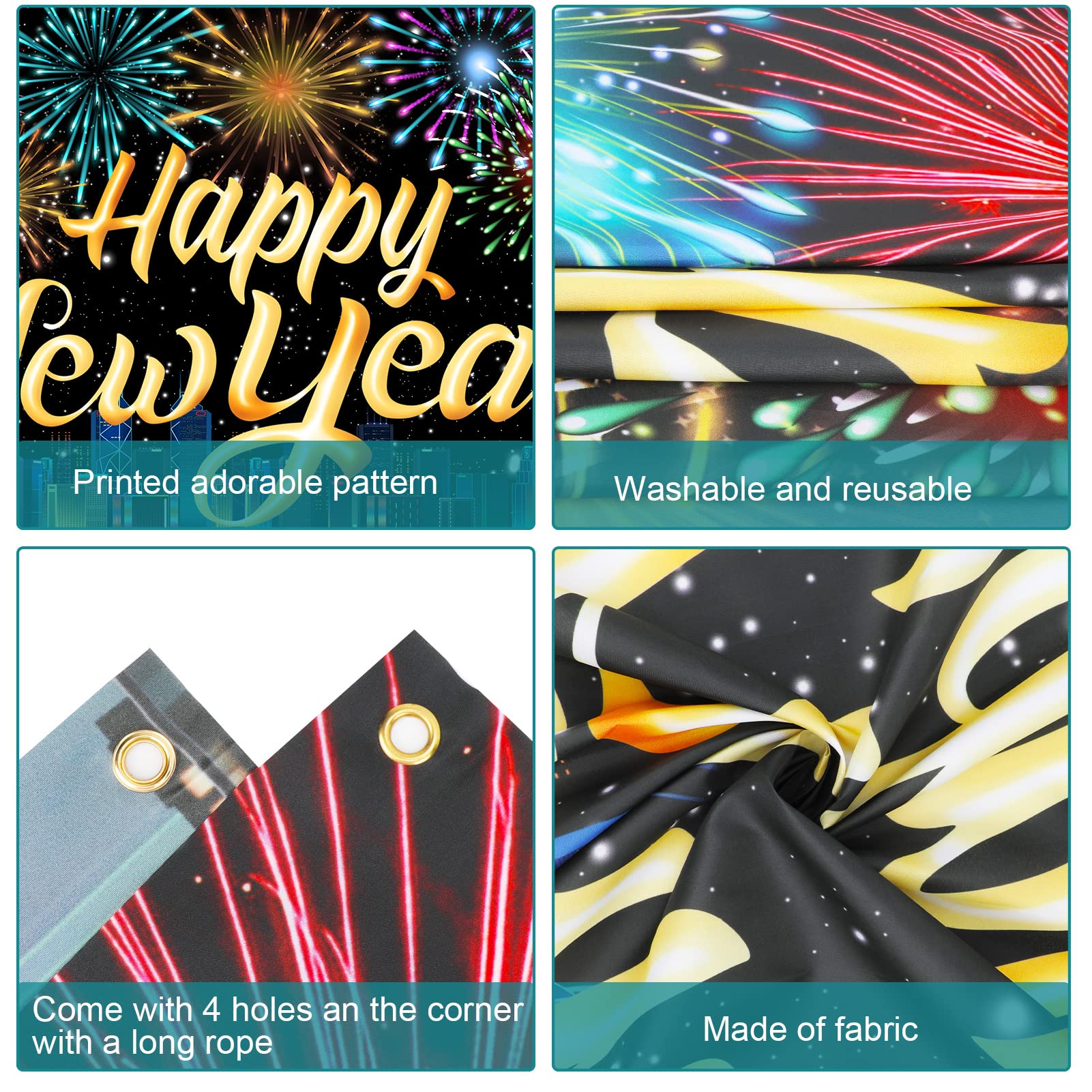 howaf-silvester-deko-2027-banner-happy-new-year-185x110cm image 3