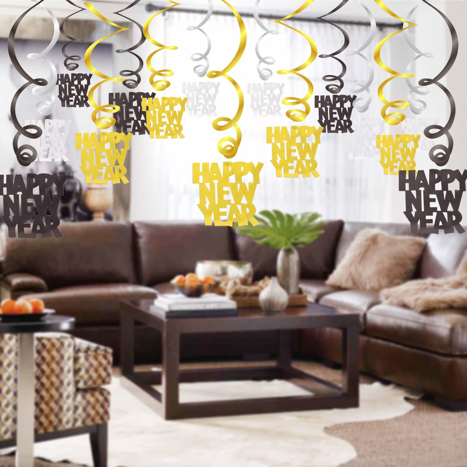 howaf-silvester-deko-15-tlg-h-ngedeko-girlande-schwarz-gold-silber image 6