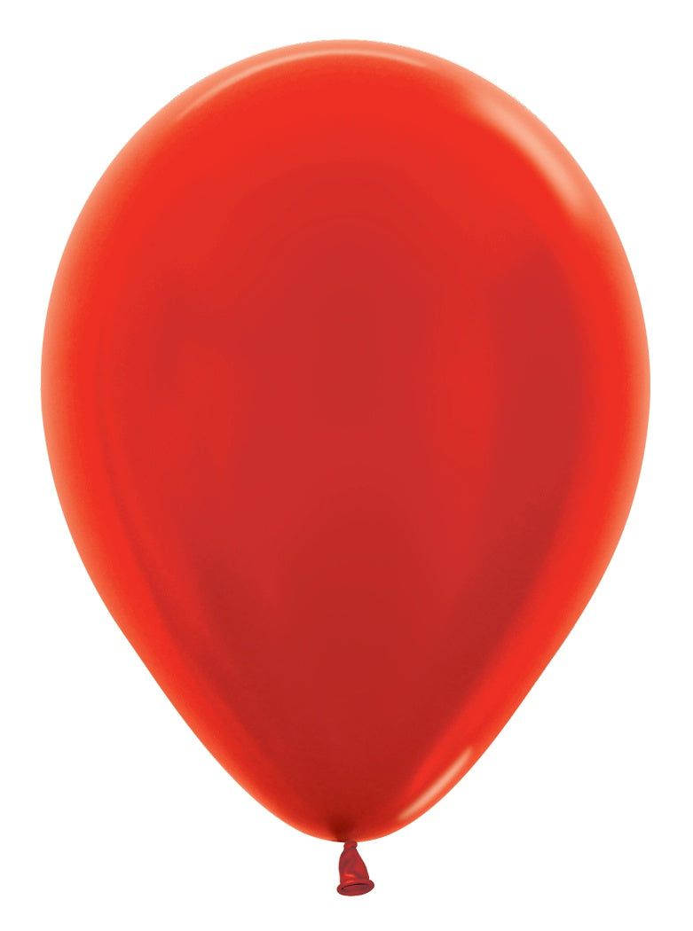 betallic-latex-balloons-metallic-red-luftballon-11-100-stk-rot image 2