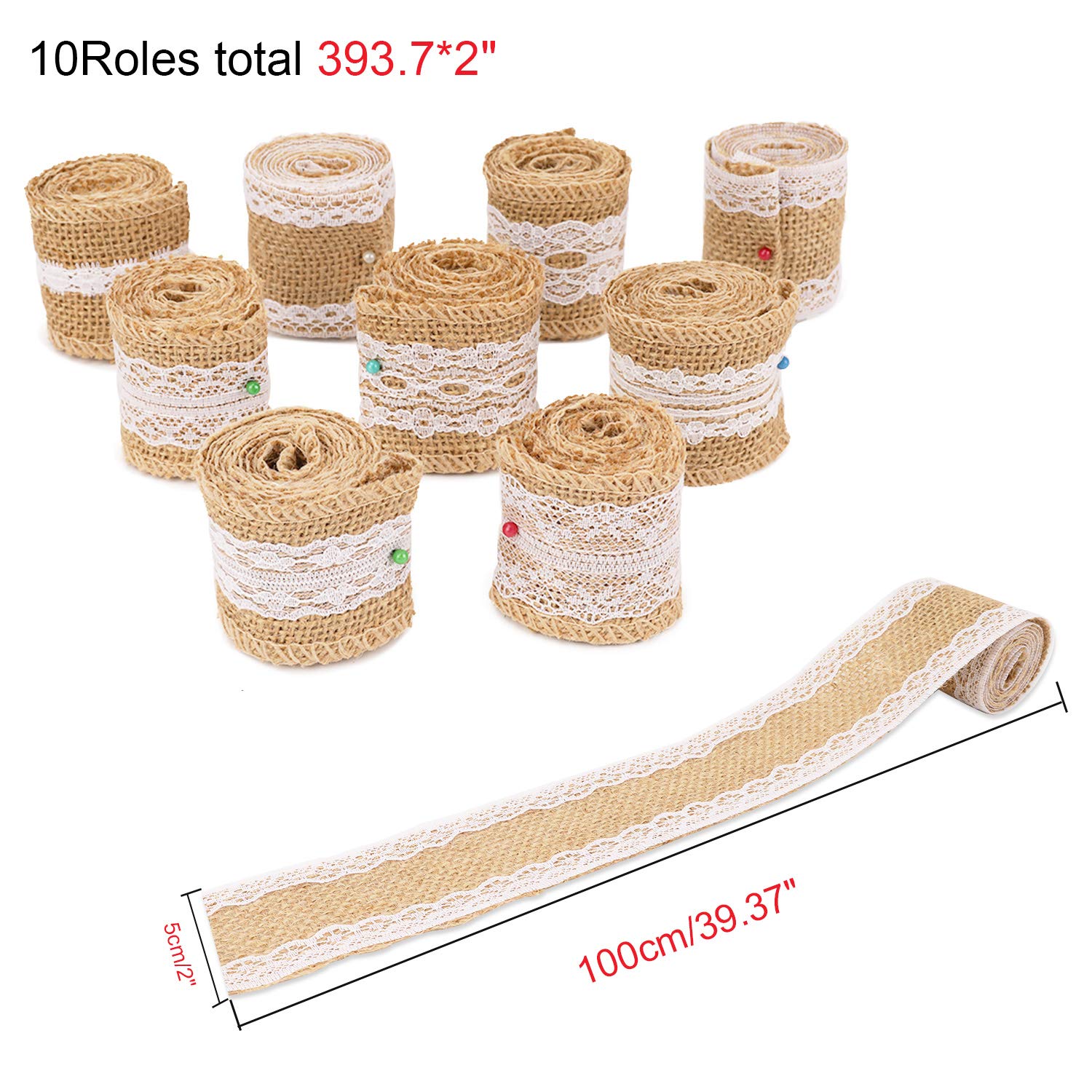 howaf-juteband-mit-spitze-wei-9-rollen-kordel image 2