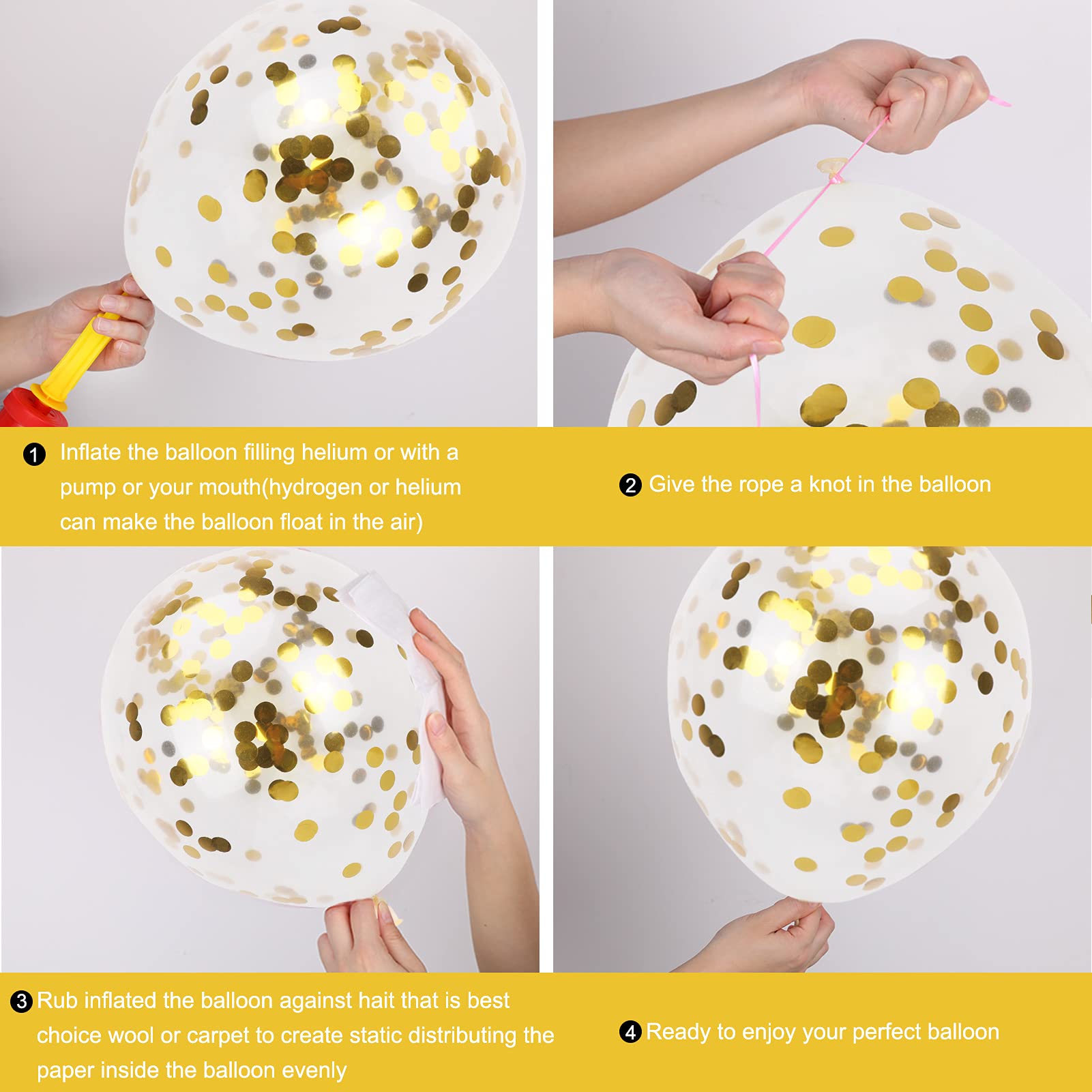 howaf-goldene-hochzeit-50-luftballon-set-35-tlg-gold-12-zoll image 3