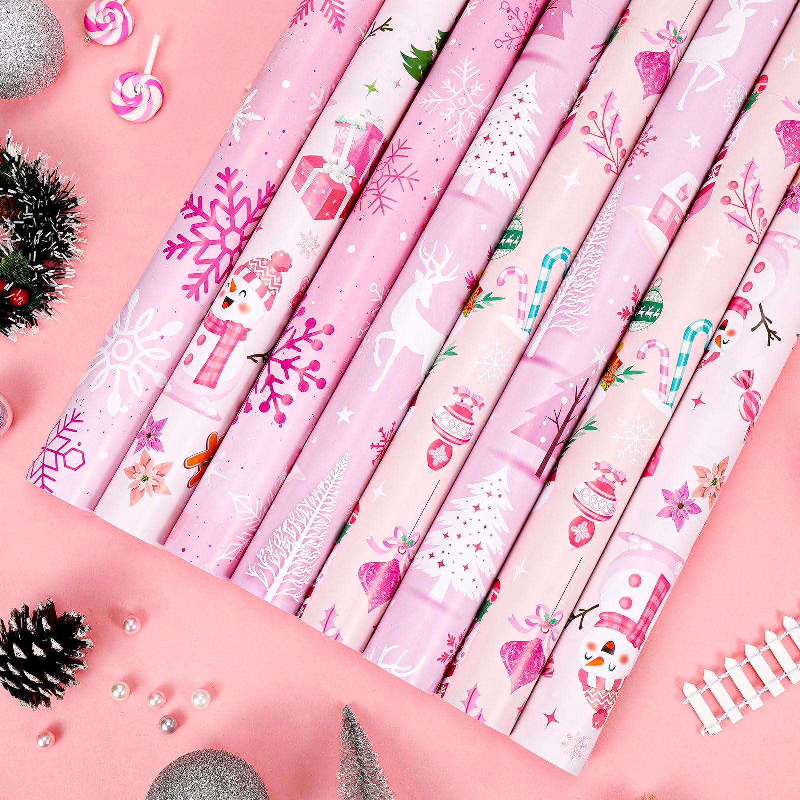 howaf-geschenkpapier-weihnachten-rosa-8-b-gen-70x50-cm image 3