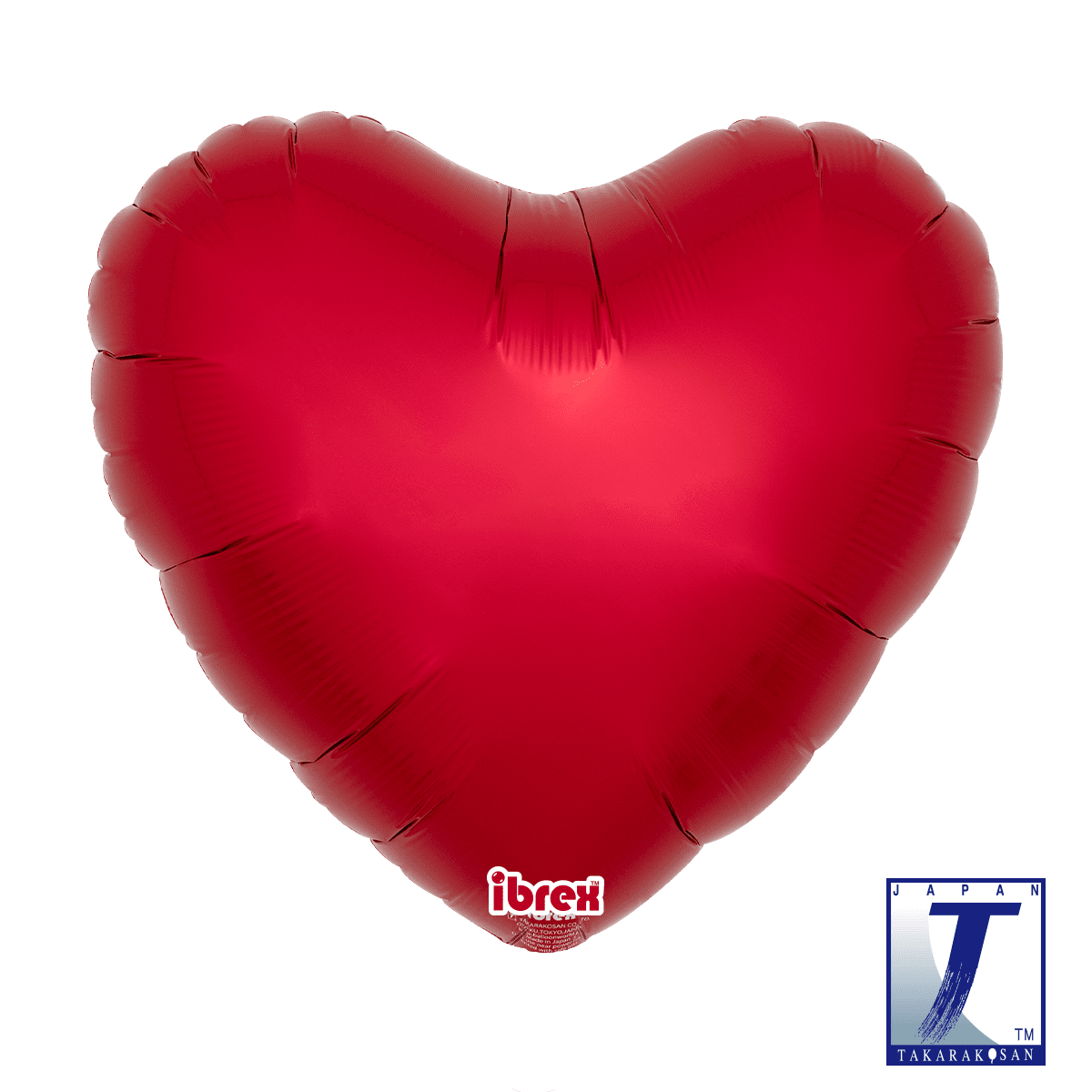takara-ibrex-heart-18-folienballon-metallic-rubinrot image 1