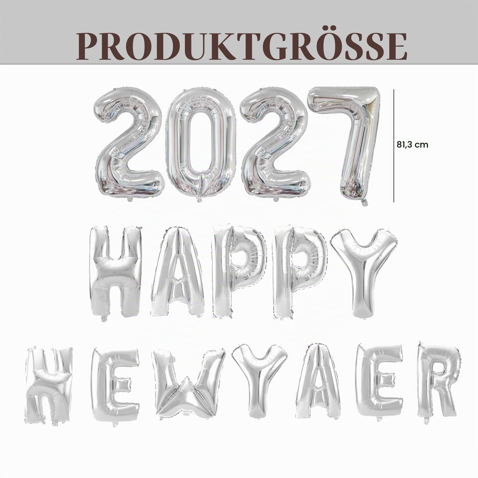 howaf-silvester-deko-2027-silber-happy-new-year-ballons-banner image 2