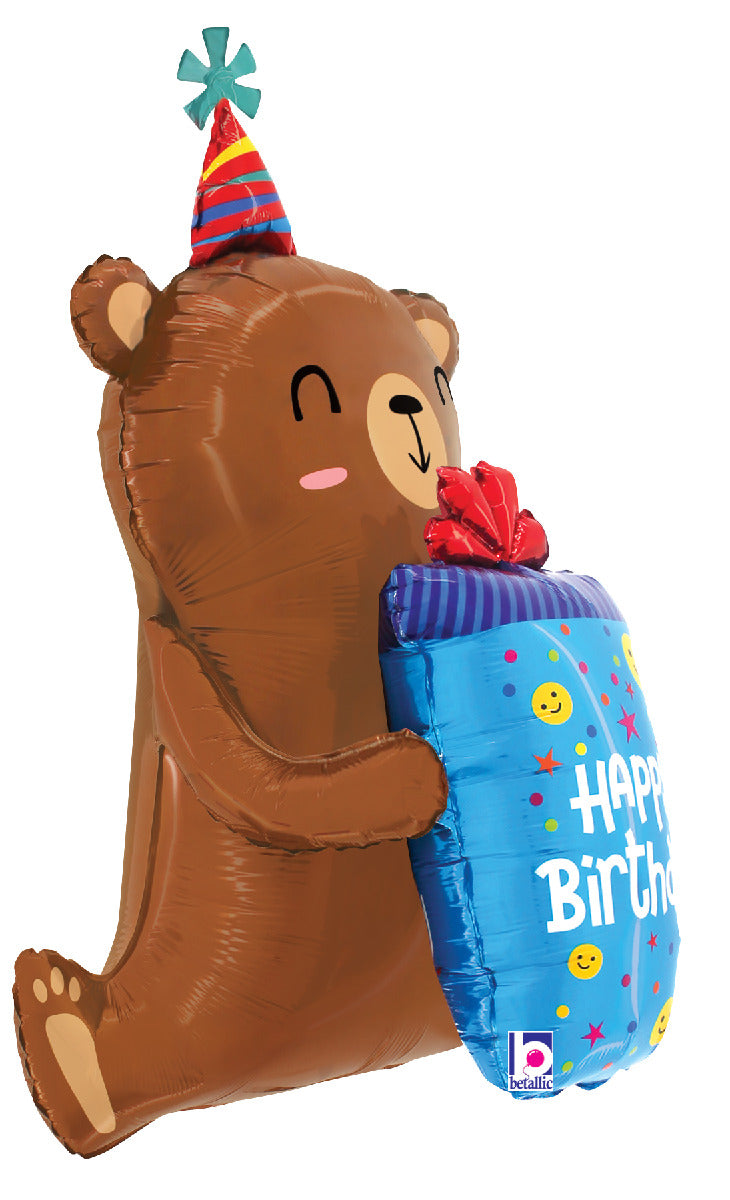 betallic-birthday-smiley-gift-bear-folienballon-34-teddyb-r image 2