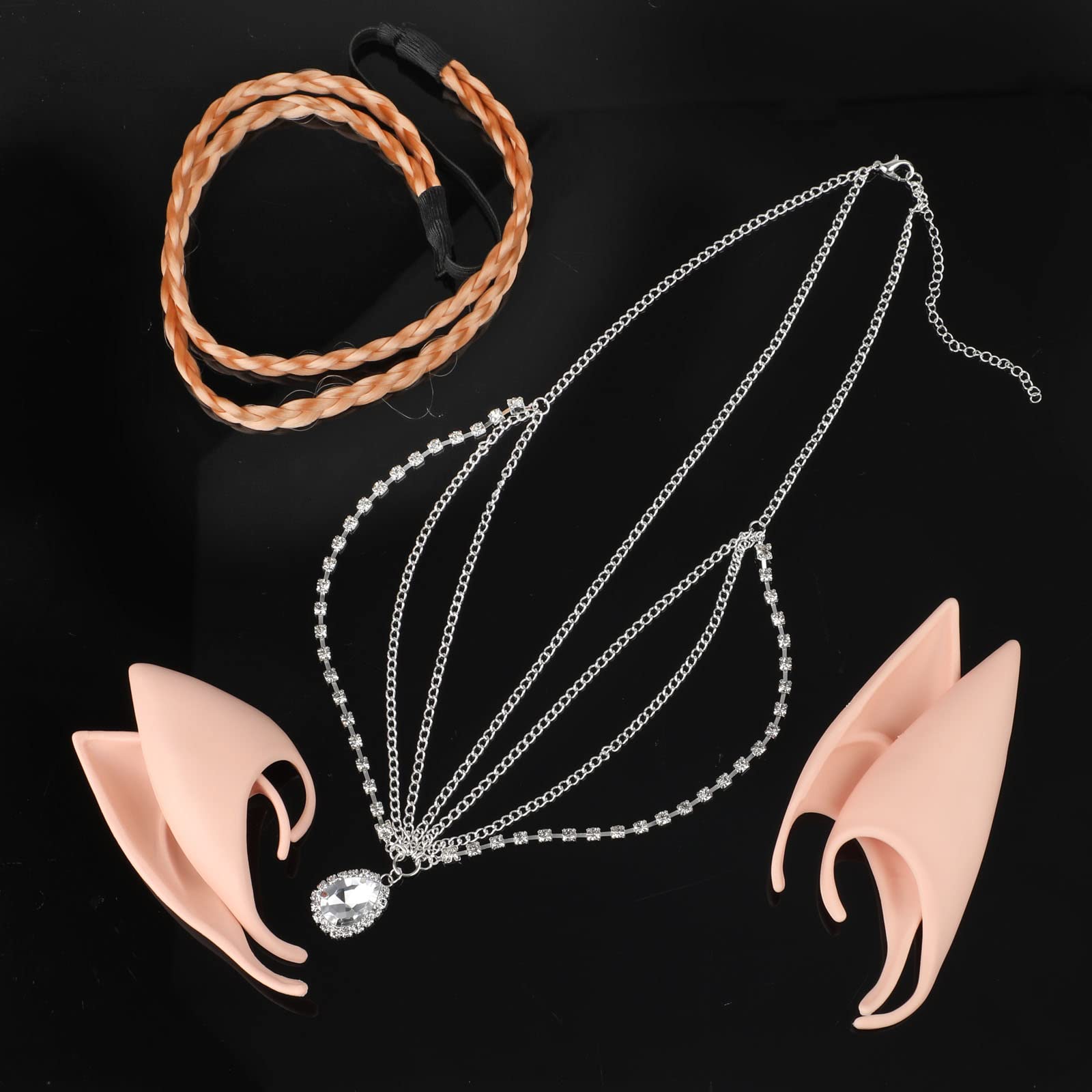 howaf-elfenohren-set-wei-latex-spitzohren-mit-kopfschmuck image 7