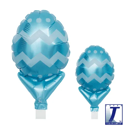 takara-upright-egg-5-chevron-blue-luftballon-ei-blau image 1