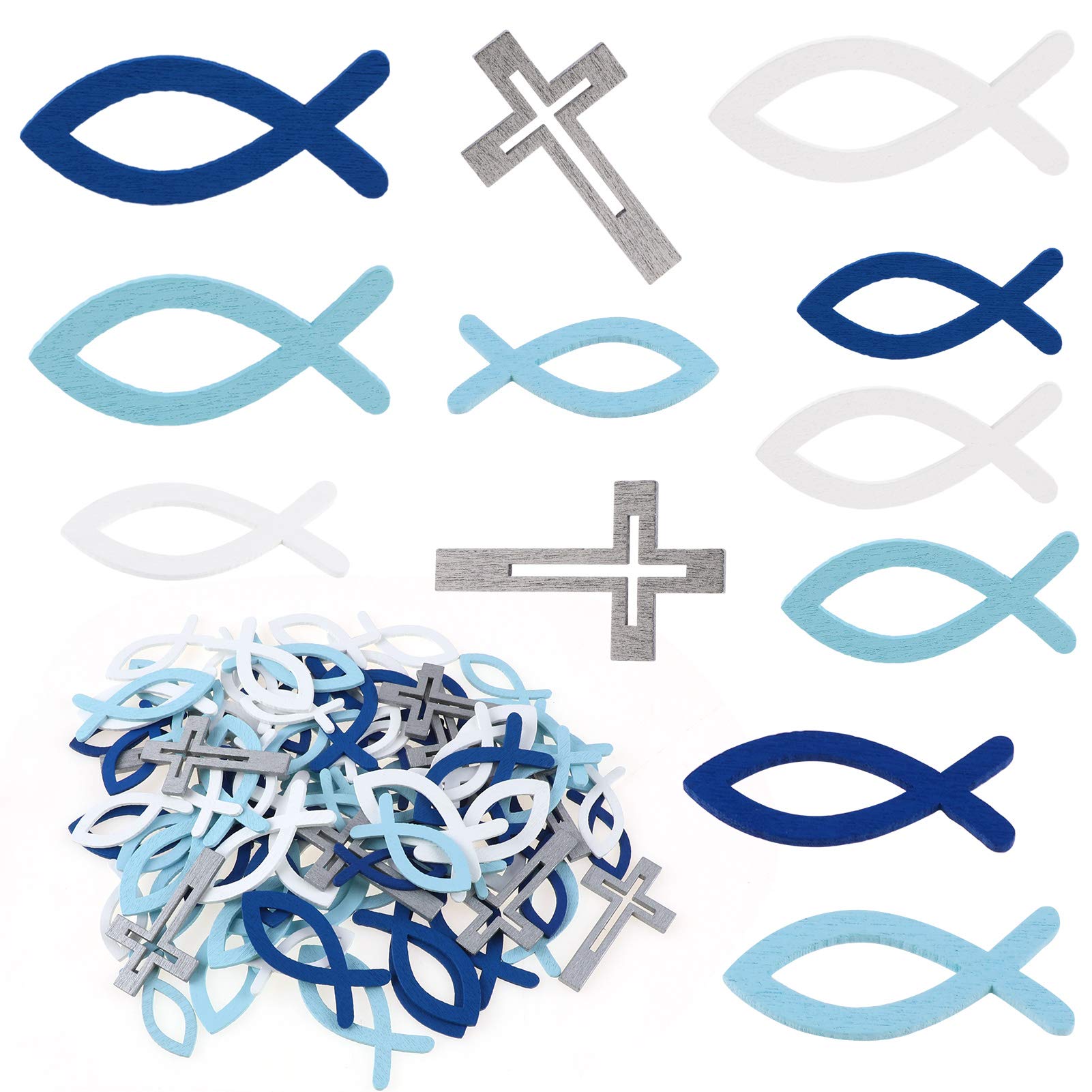 howaf-streudeko-holz-fische-kreuz-blau-100-st-ck-taufe image 3