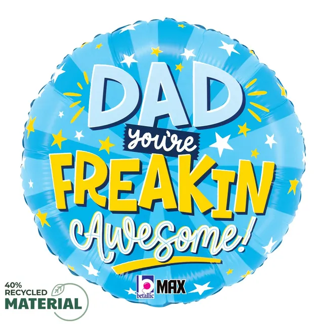betallic-freakin-awesome-dad-folienballon-18-zoll-vatertag image 1