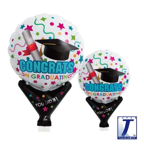takara-upright-round-luftballon-congrats-grad-konfetti image 1
