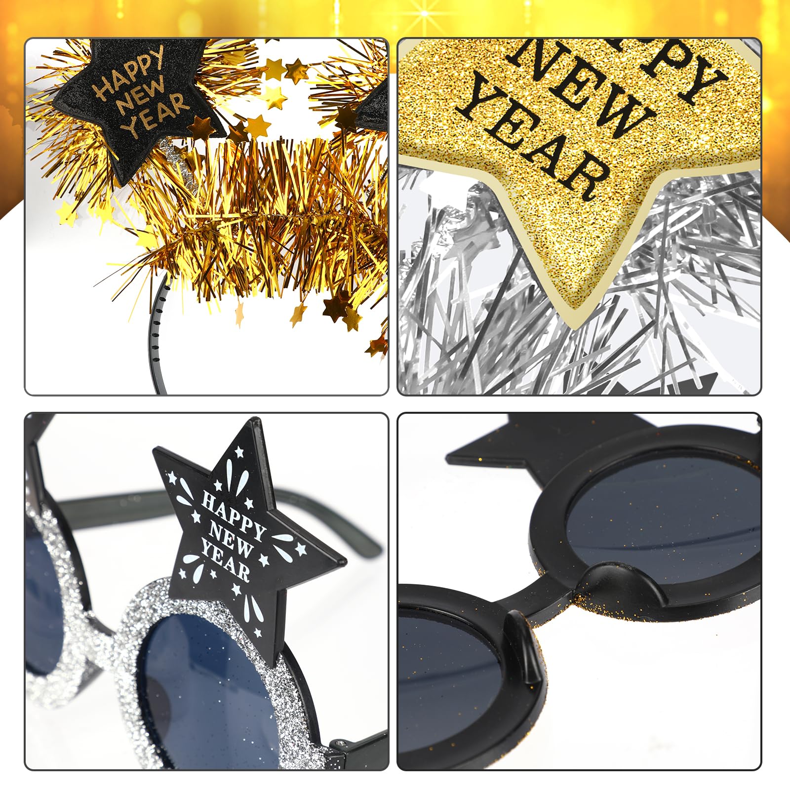 howaf-silvester-haarreif-brille-set-4-tlg-schwarz-gold-2027 image 4