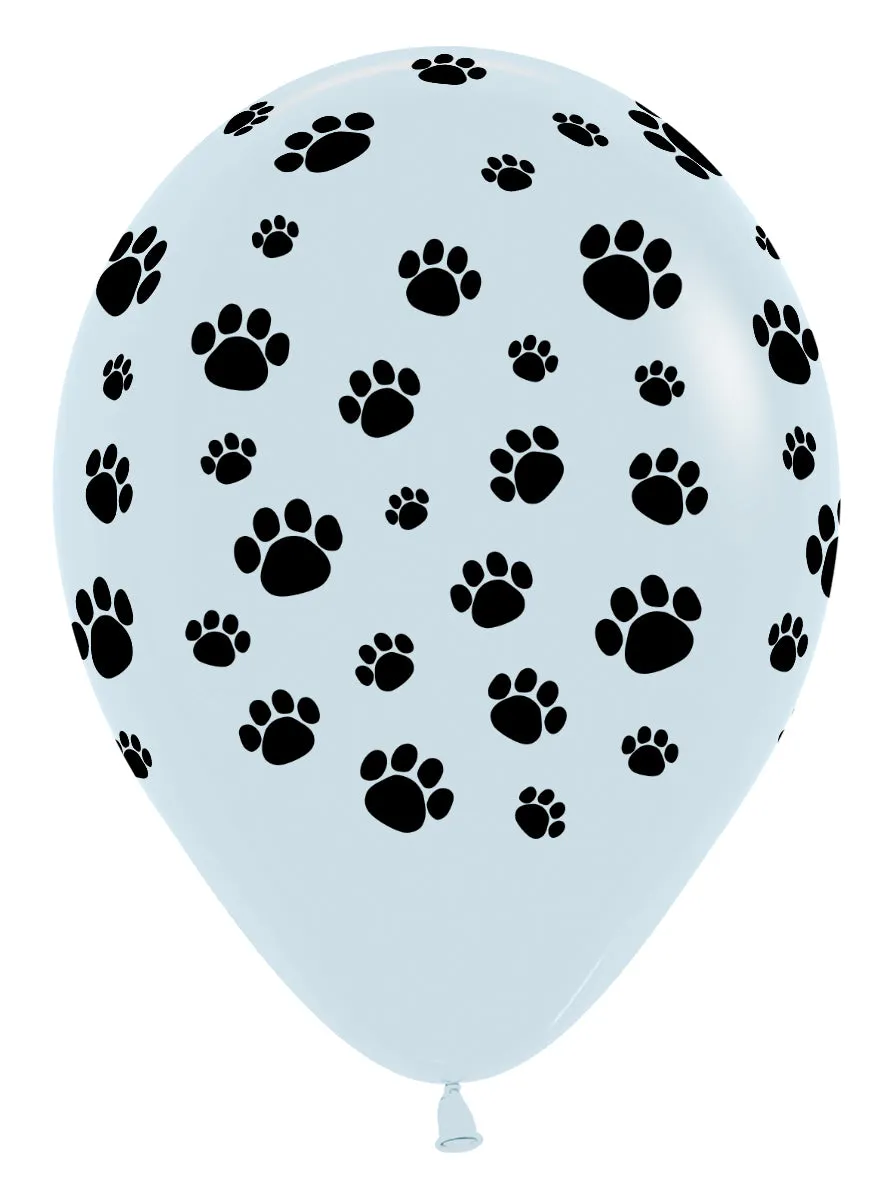 betallic-paw-prints-latexballon-11-zoll-wei-50-st-ck-pfoten image 1
