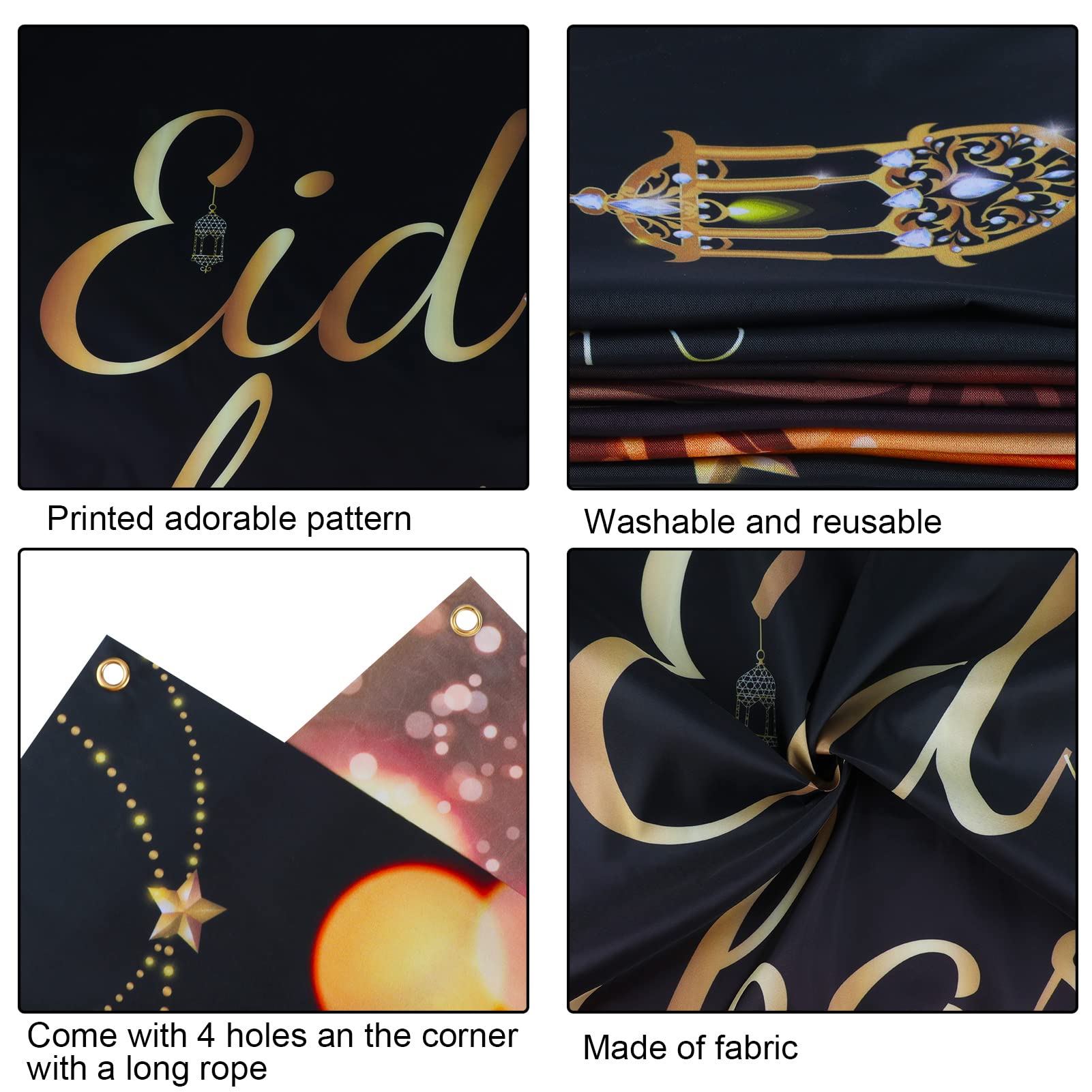 howaf-eid-mubarak-banner-schwarz-gold-185x110cm-stoff-hintergrund image 3
