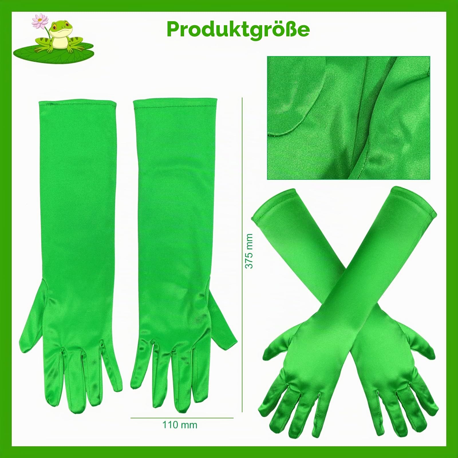howaf-frosch-kost-m-damen-haarreif-herzbrille-gr-n-set image 4