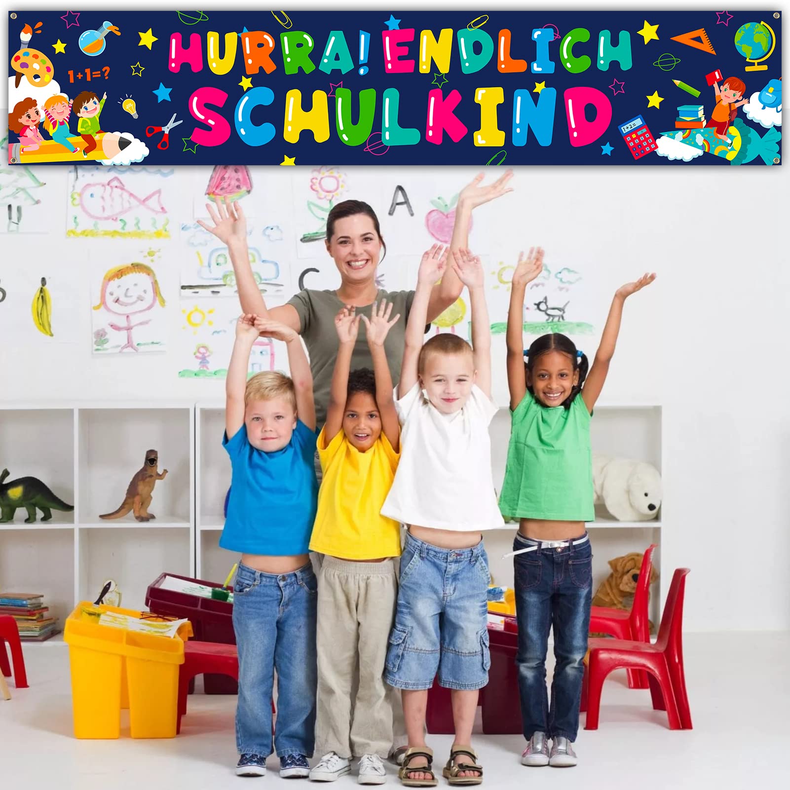 howaf-schulanfang-banner-einschulung-deko-stoff-2er-set image 7