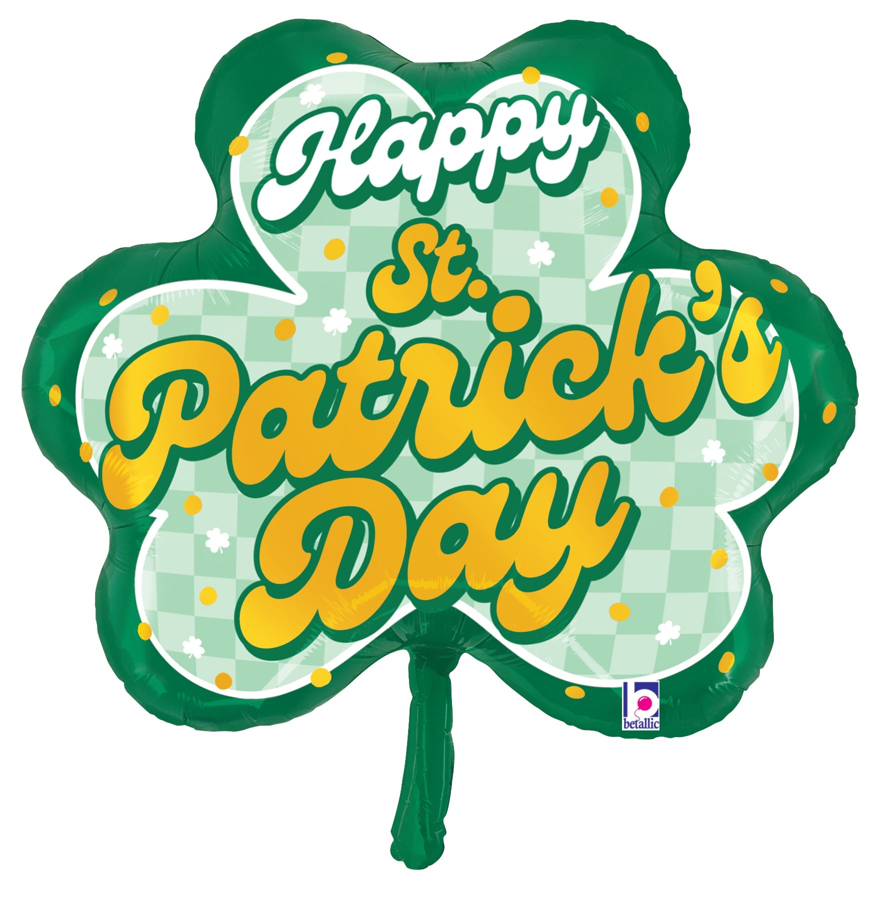 betallic-st-pat-s-shamrock-folienballon-30-zoll-kleeblatt image 2
