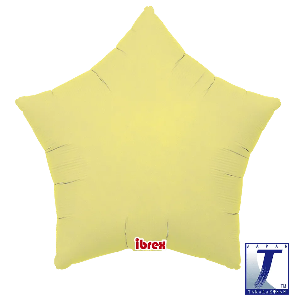 takara-ibrex-star-15-zoll-sternballon-pastel-yellow image 1