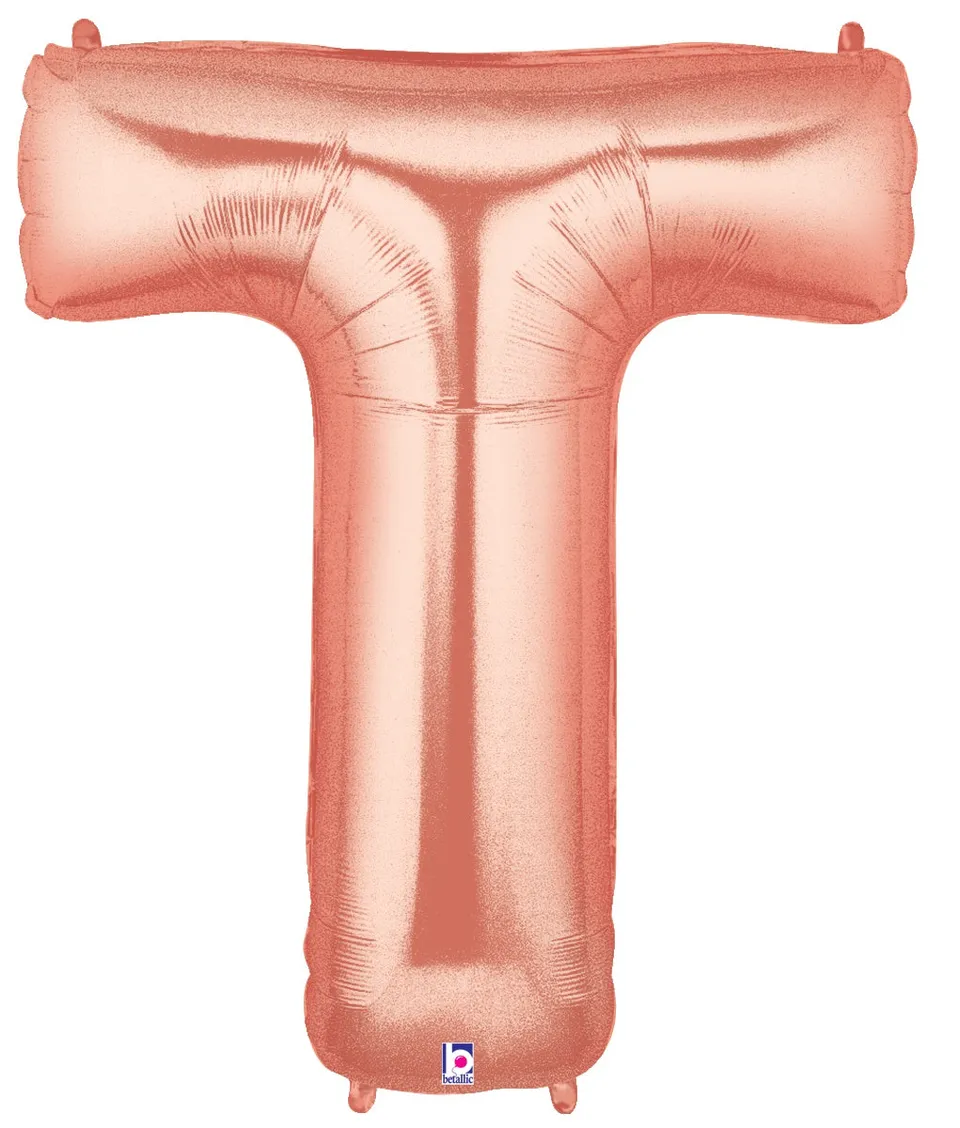 betallic-buchstaben-folienballon-t-rosegold-14-zoll image 1