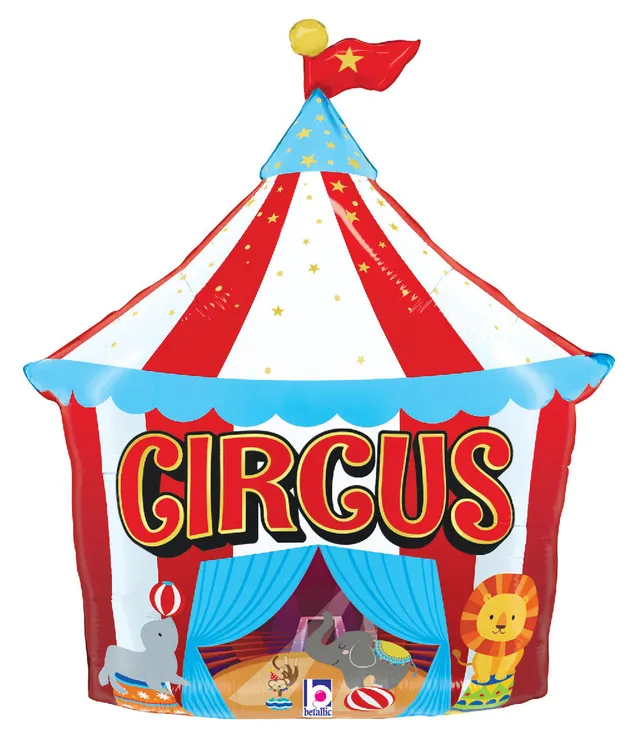 betallic-foil-balloons-circus-tent-folienballon-31-zoll-zirkuszelt image 1