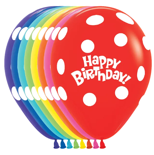 betallic-happy-birthday-white-polka-latexballon-11-50er image 1