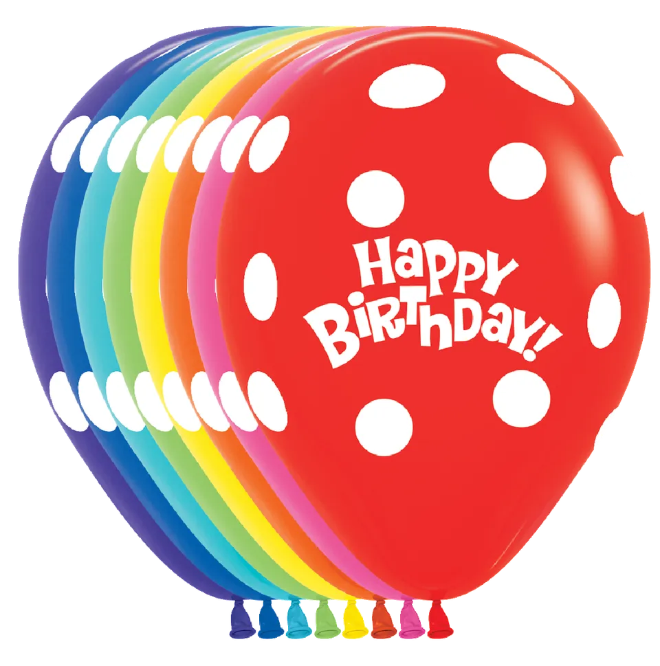 betallic-happy-birthday-white-polka-latexballon-11-50er image 1