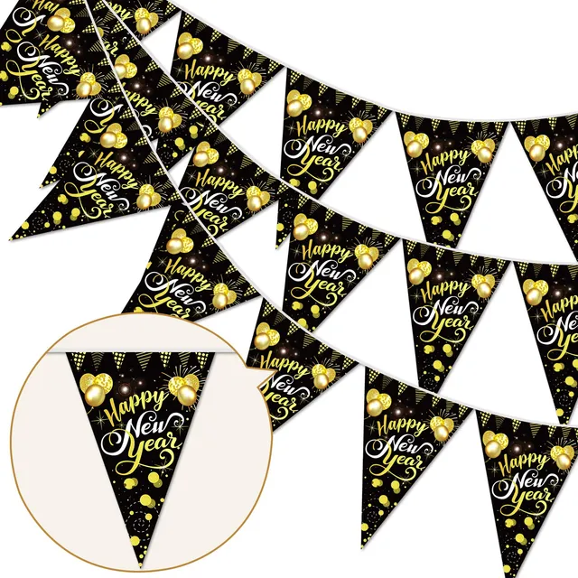 howaf-silvester-deko-2027-banner-happy-new-year-schwarz-gold image 1