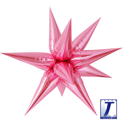 takara-ibrex-million-star-folienballon-metallic-pink-stern image 1