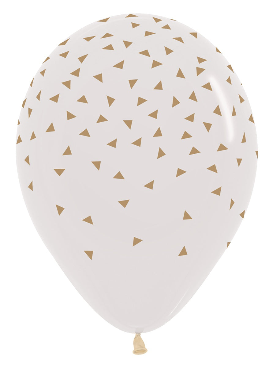 betallic-triangles-gold-latexballon-11-50er-pack-bedruckt image 1