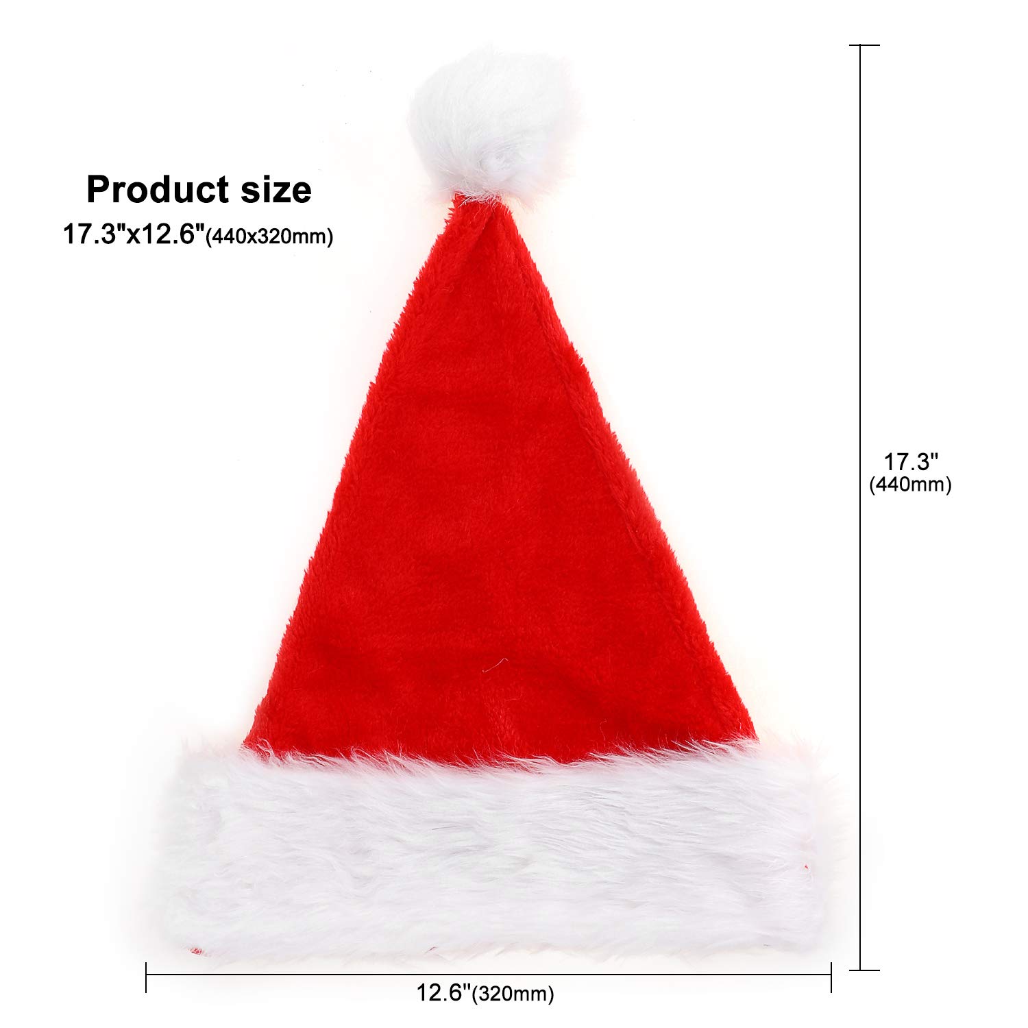 howaf-weihnachtsm-tze-pl-sch-nikolausm-tze-2-st-ck-rot image 4