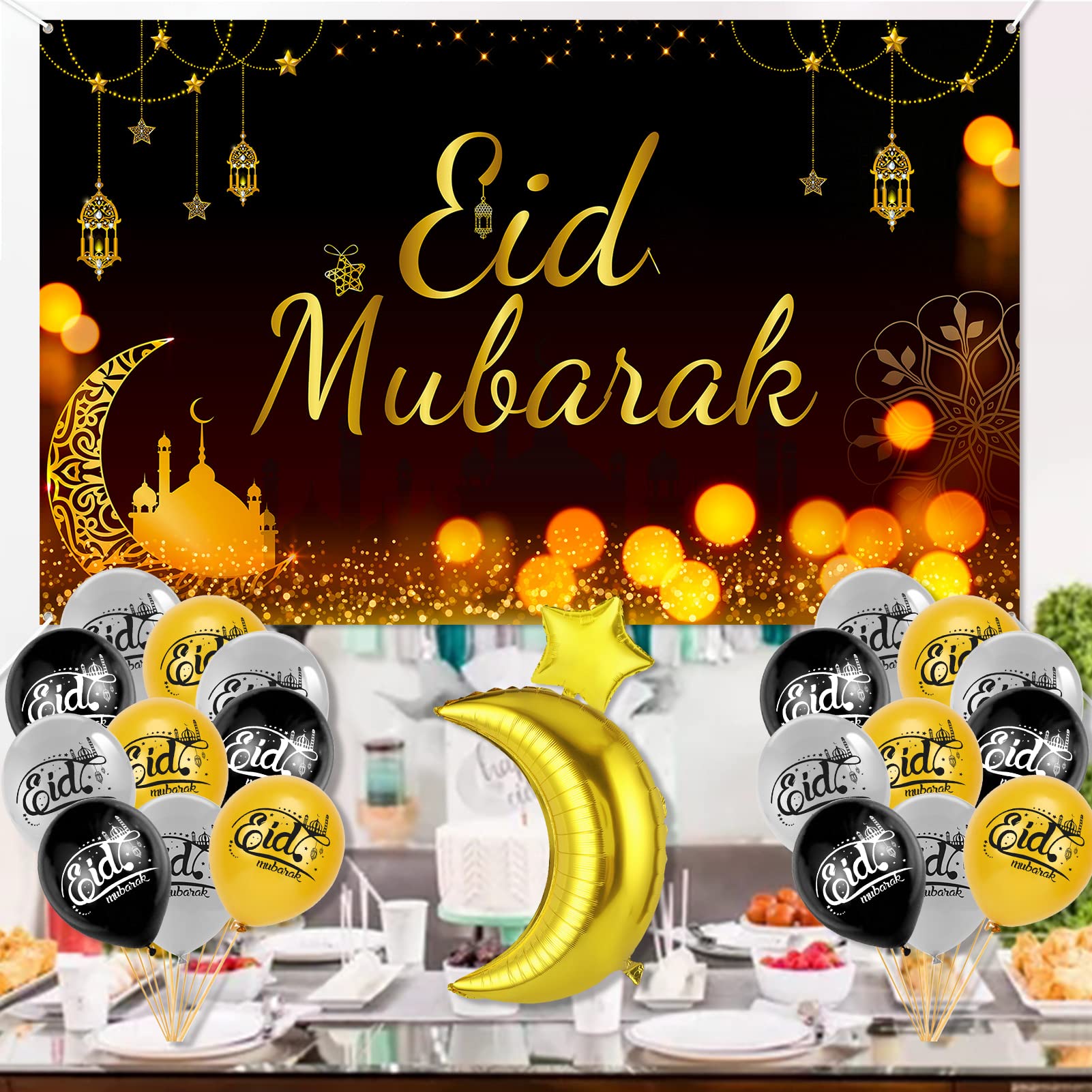 howaf-eid-mubarak-banner-schwarz-gold-185x110cm-stoff-hintergrund image 7