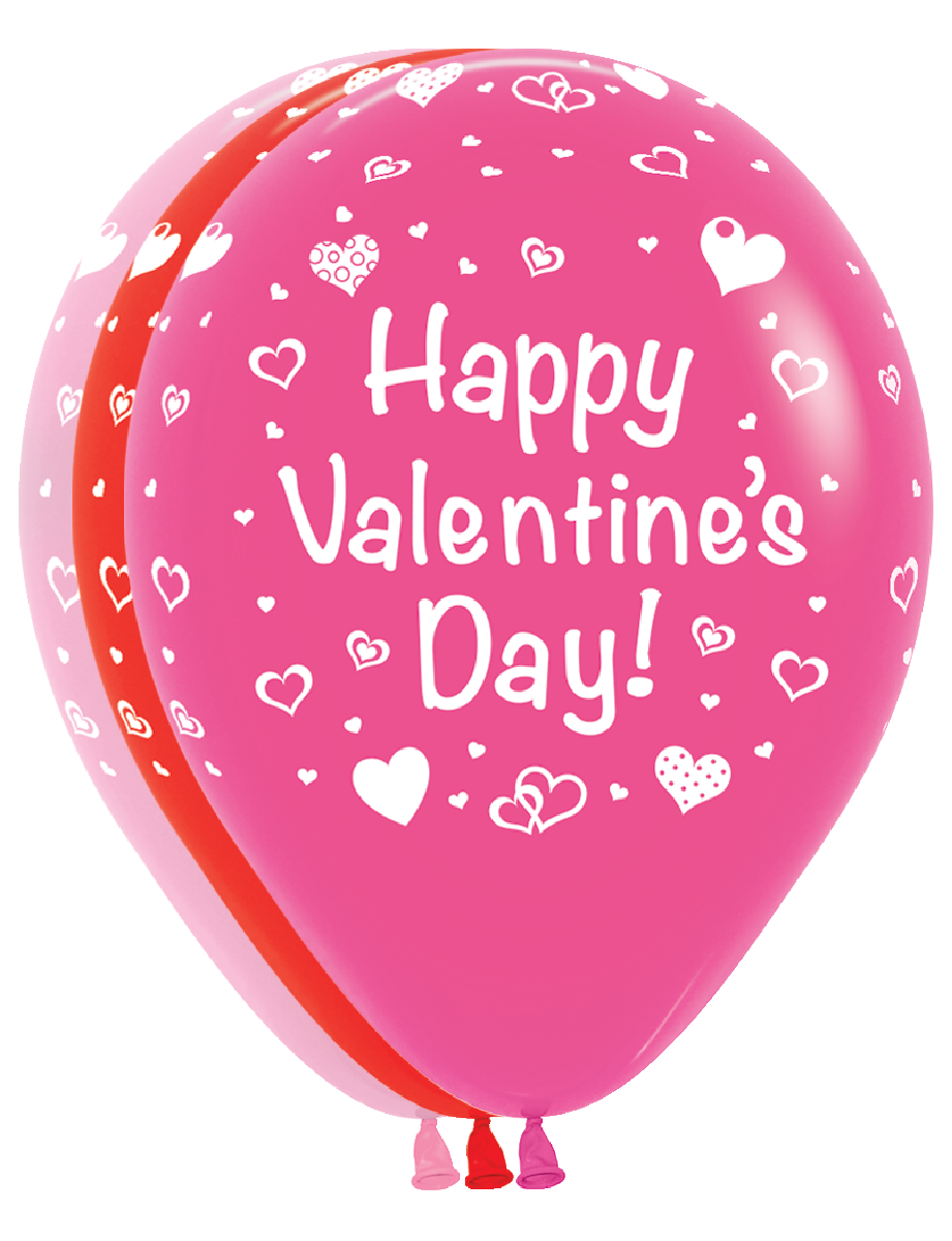 betallic-happy-valentine-s-latexballon-11-50-st-ck-rot-pink image 1