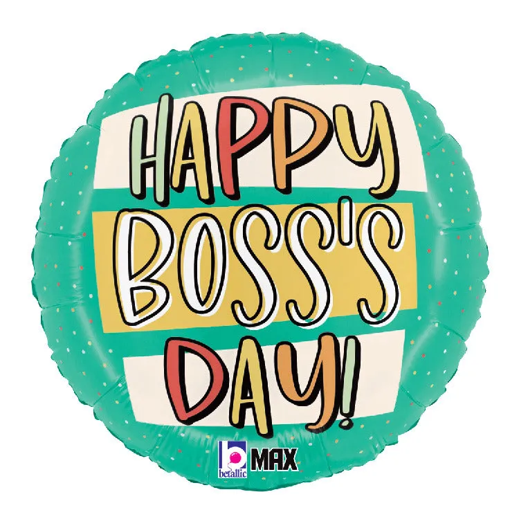 betallic-boss-s-day-banner-folienballon-18-zoll-dots image 1