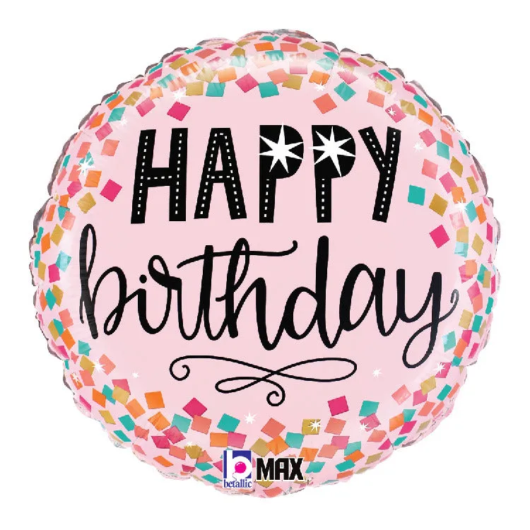 betallic-pink-confetti-birthday-folienballon-18-rosa-konfetti image 1