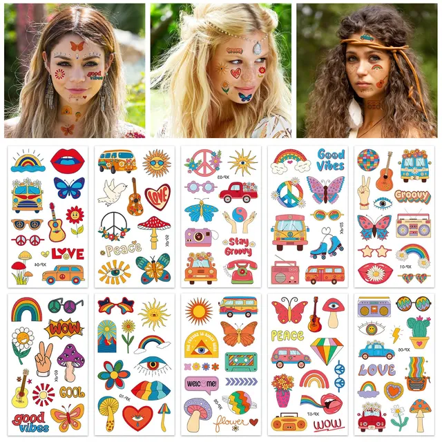 howaf-hippie-tempor-re-tattoos-flower-power-10-bl-tter-wasserfest image 1