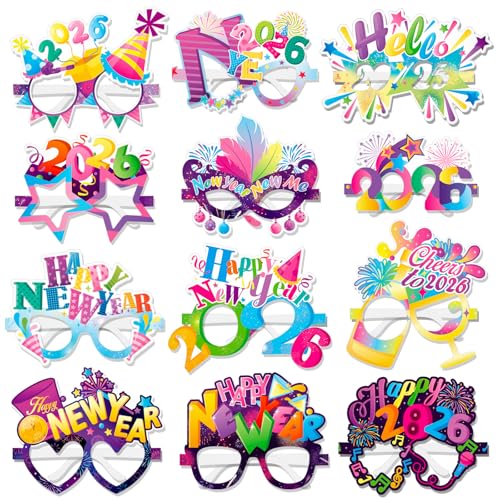 howaf-2026-silvesterbrille-partybrille-bunt-24-st-ck-papier image 8