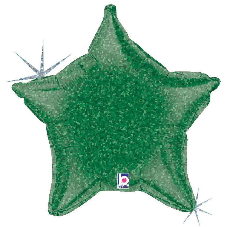 betallic-green-holographic-star-folienballon-21-zoll image 1