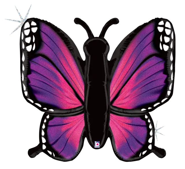 betallic-foil-balloons-radiant-butterfly-folienballon-pink-32-zoll image 1