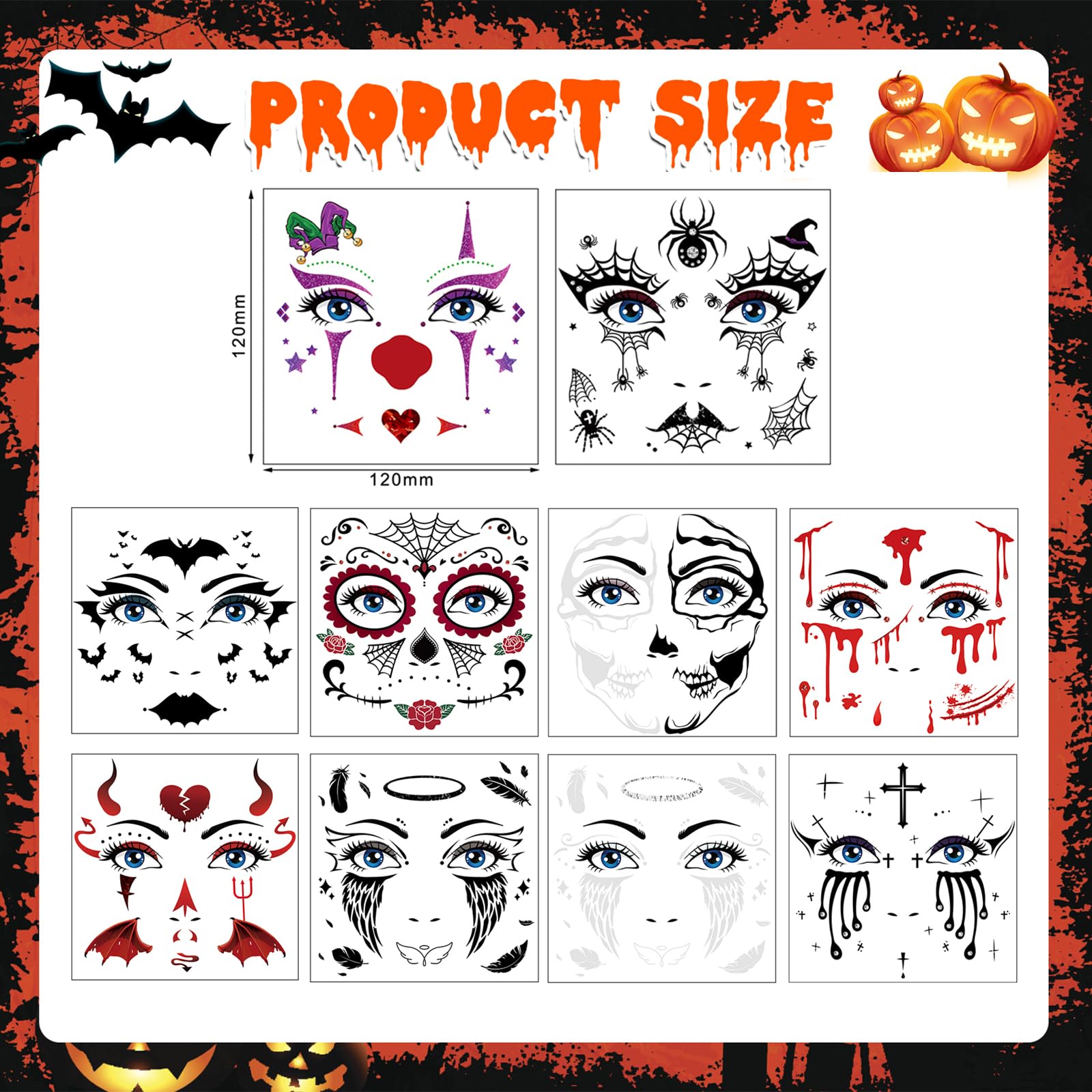 howaf-halloween-gesichtstattoo-tag-der-toten-10-bl-tter image 2