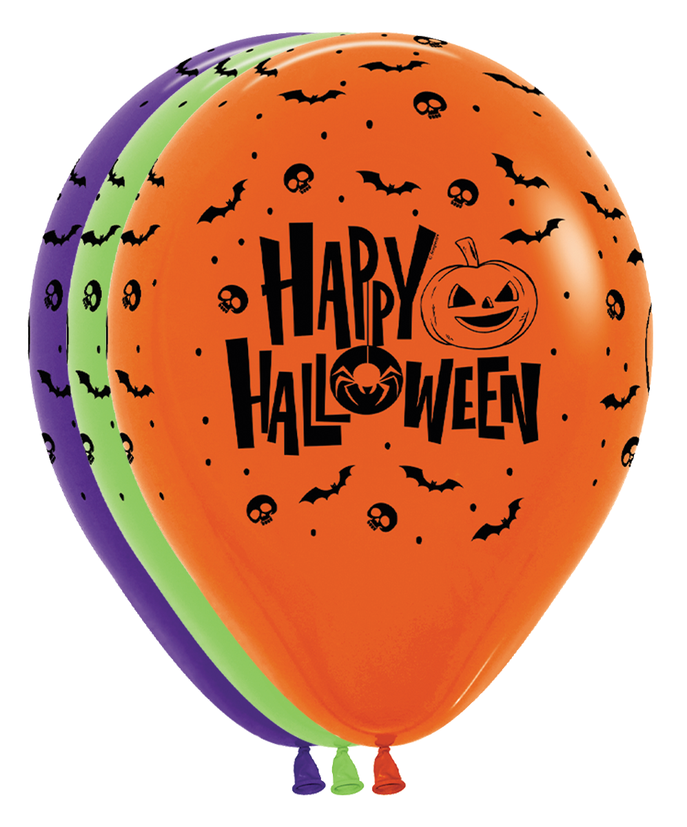 betallic-happy-halloween-night-latexballon-28-cm-50-stk image 1