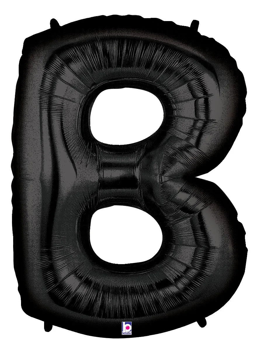 betallic-letter-b-black-folienballon-34-zoll-schwarz image 1
