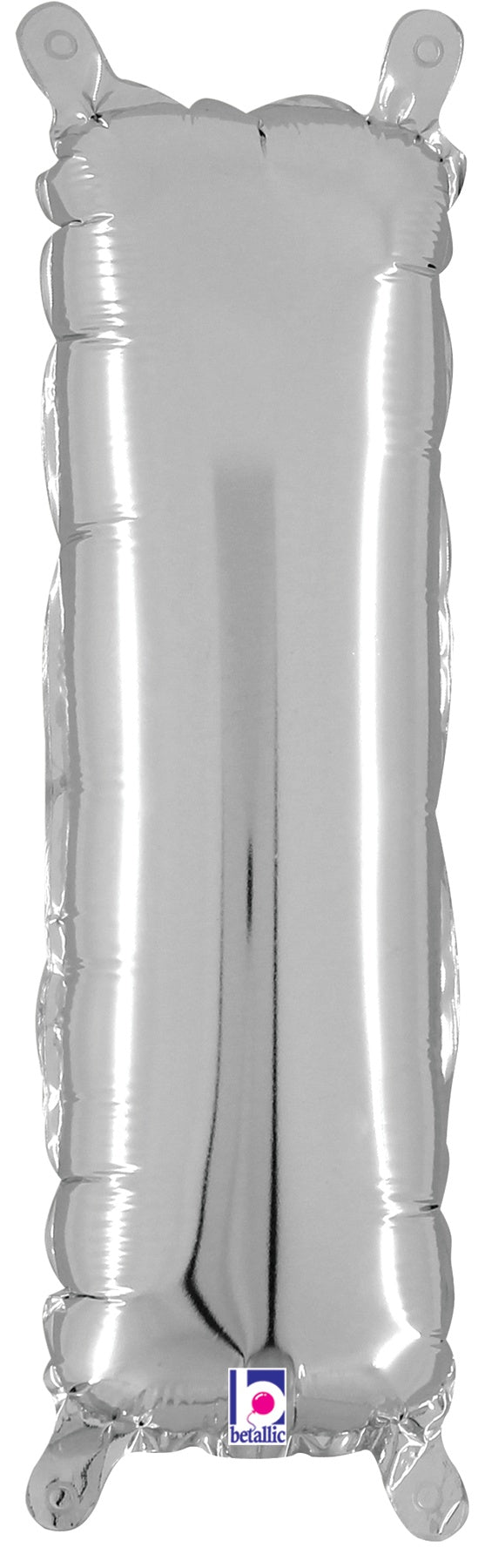 betallic-foil-balloons-buchstabe-i-folienballon-14-zoll-silber image 2