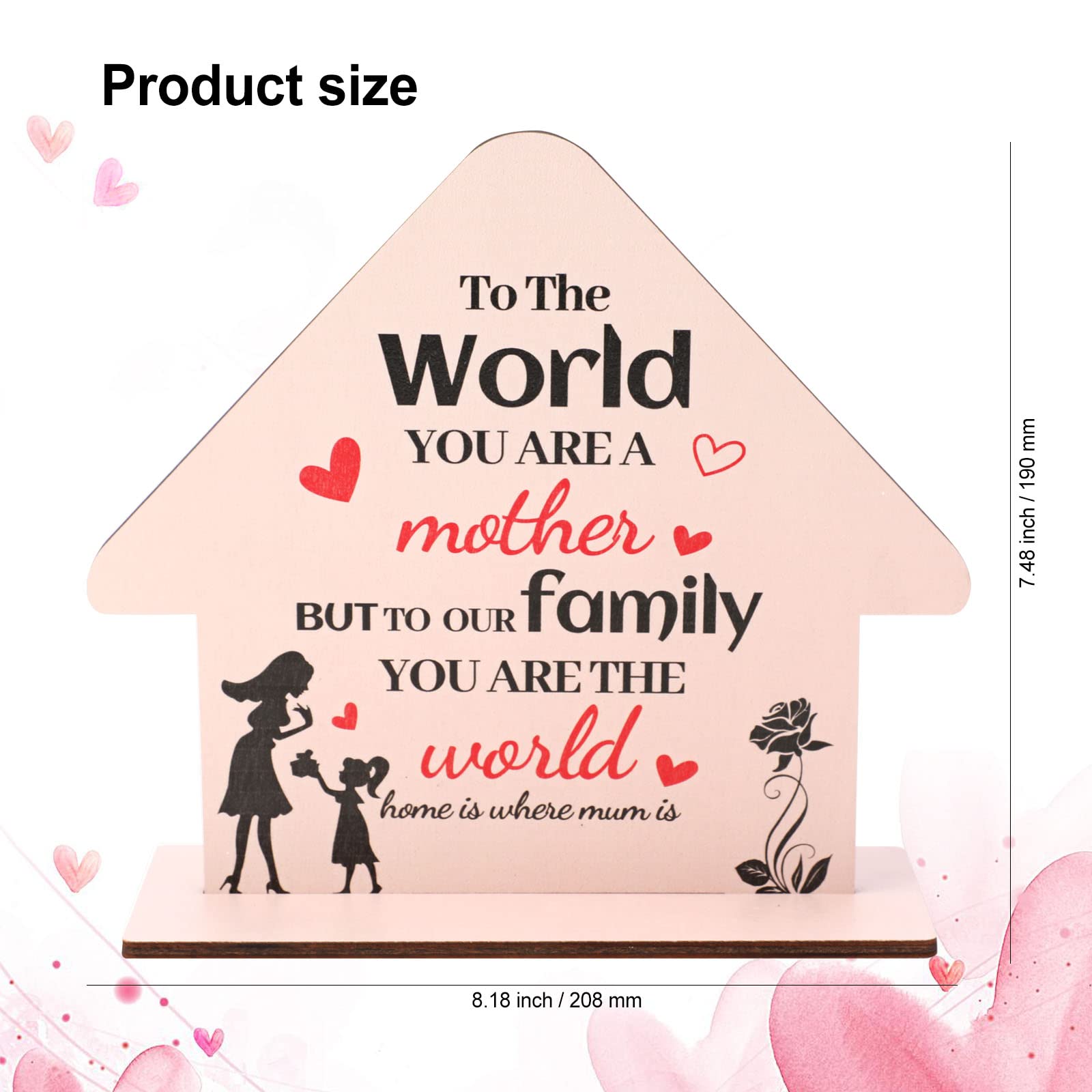 howaf-beste-mama-holzschild-spruch-home-is-where-mum-is image 2