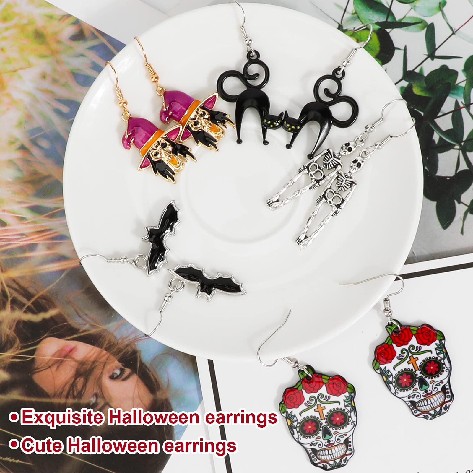 howaf-halloween-ohrringe-set-8-paare-h-ngeohrringe image 5