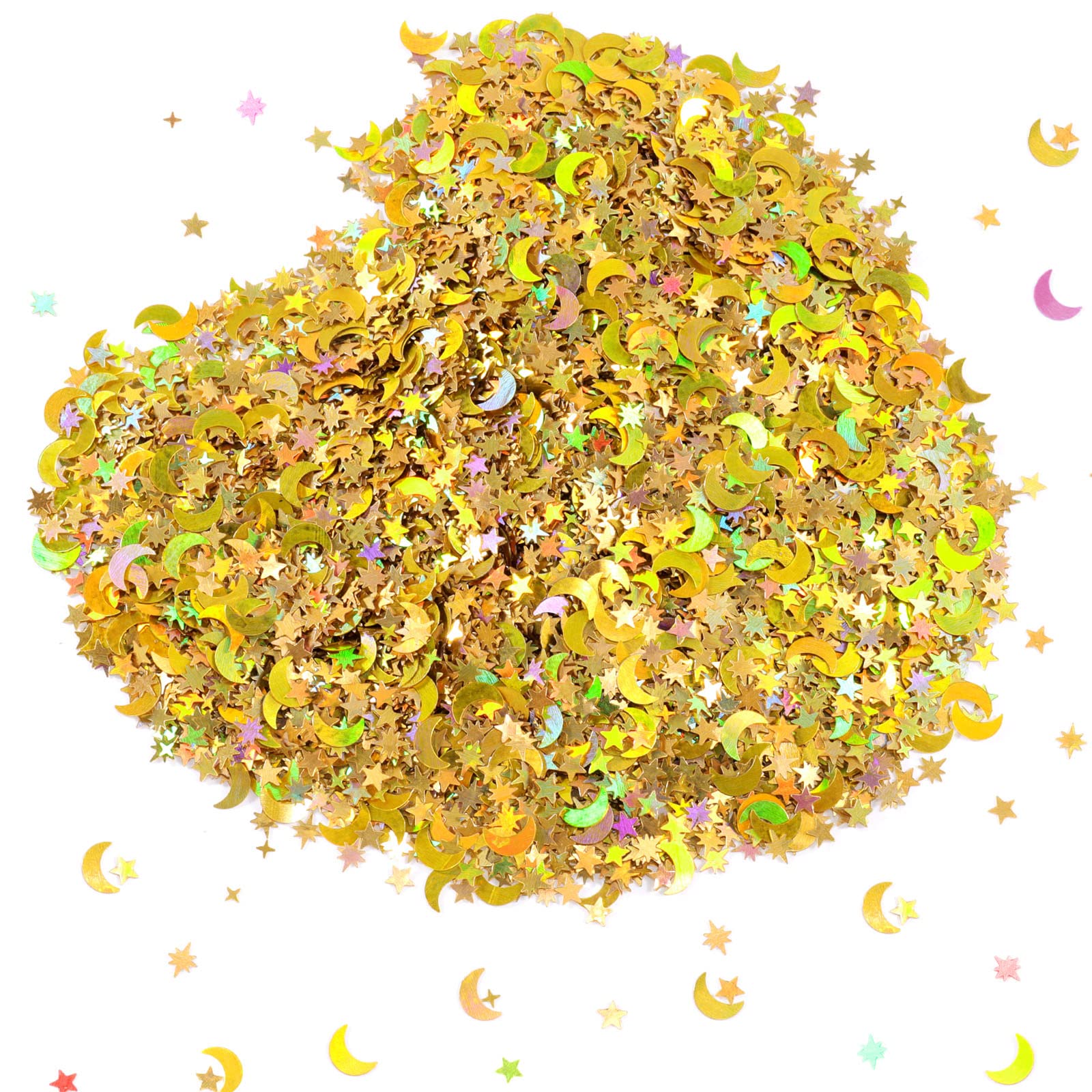howaf-ramadan-tischdeko-konfetti-gold-60g-sterne-mond image 2