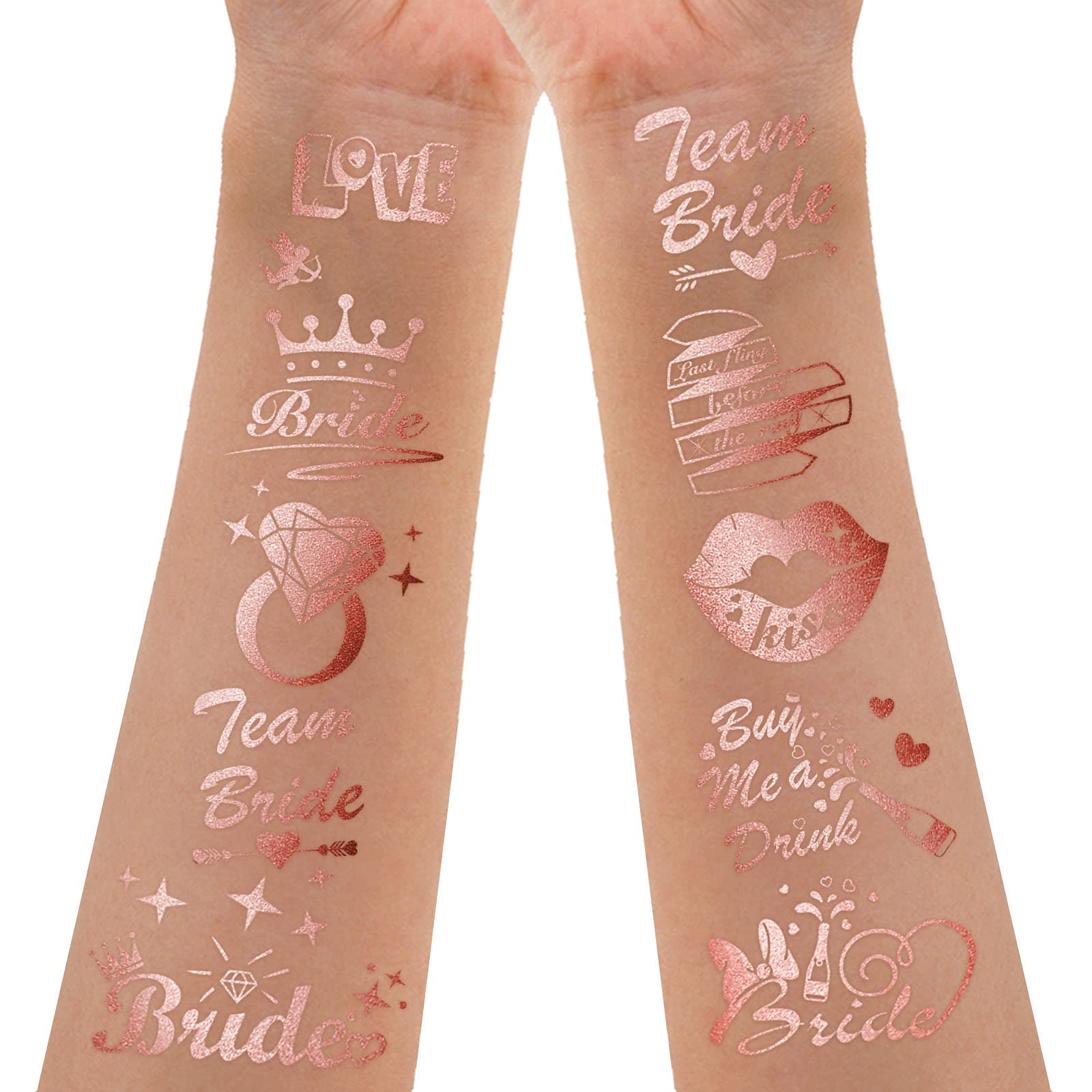 howaf-jga-tattoo-set-rose-gold-tempor-r-100-st-ck image 2
