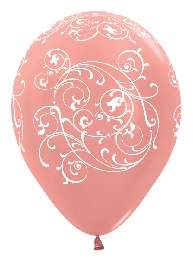 betallic-filigree-rose-gold-latexballon-11-50-st-ck-metallic image 1