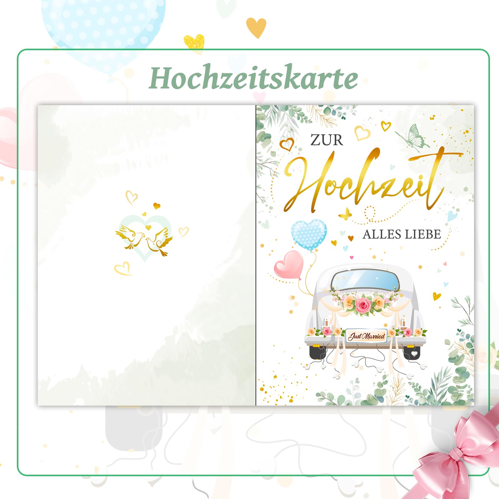 howaf-hochzeitskarte-mit-mr-mrs-schl-sselanh-nger-1-st-ck image 2